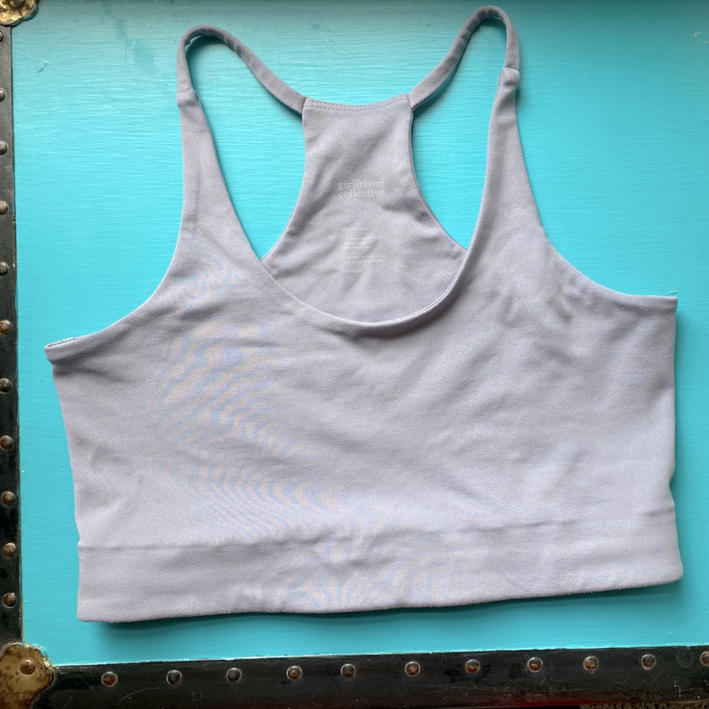 girlfriend collective Lavender Racerback Sports Bra
